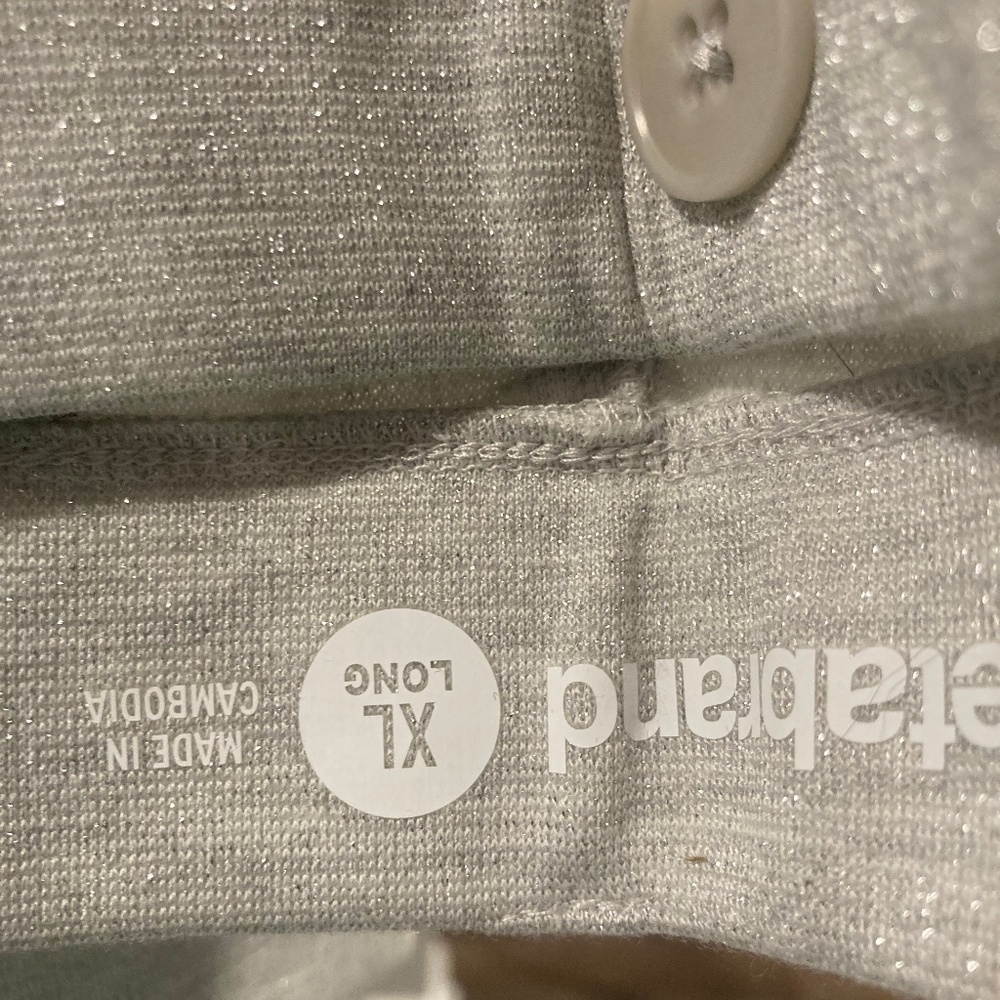 Betabrand XL Long silver dress pant yoga pants (DPYP)